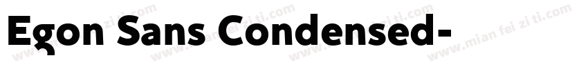 Egon Sans Condensed字体转换